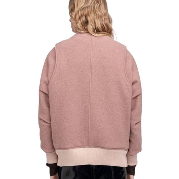 LIKE NEW Rag & Bone Women's Oversized Elle Bomber Jacket in Mauve Size S/P - Picture 3 of 11